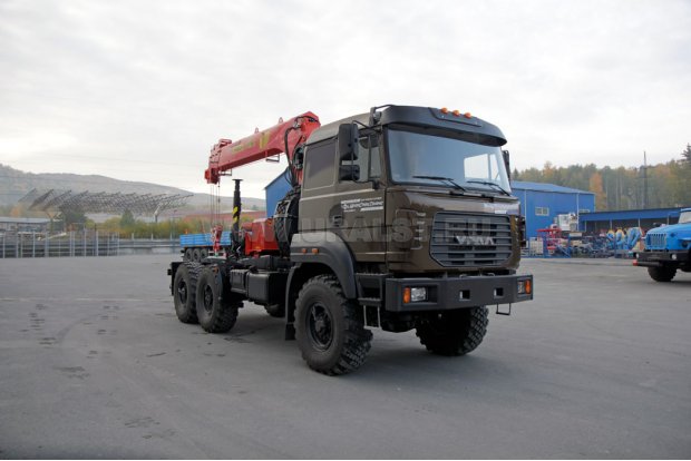 Седельный тягач Урал 44202-82М с крано-манипуляторной установкой ИТ-180