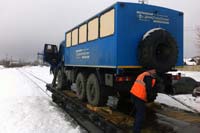 Доставка Вахтового автобуса УСТ-5453 железнодорожным транспортом