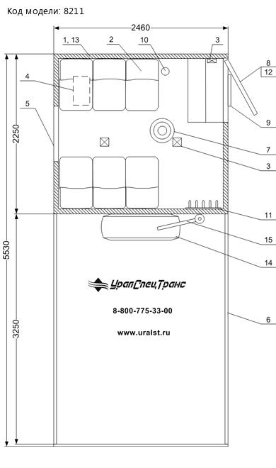 ПЛАНИРОВКА ГПА УРАЛ NEXT 4320-72Е5