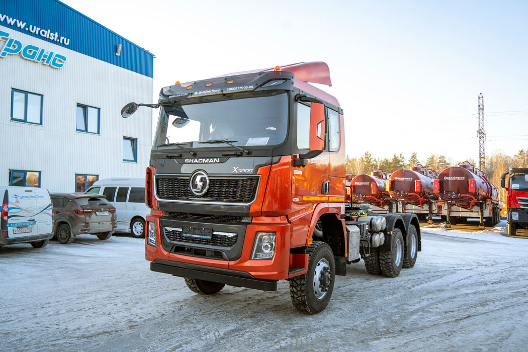 Тягач УСТ 5453 SHACMAN (ШАКМАН) SX42586V385 (6х6) шины 315/80R22.5, ДОПОГ гидрофикация 